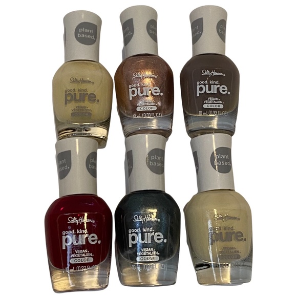 Sally Hansen Other - Sally Hansen Pure Vegan Nail Polish - Lot of 6 - Brand New